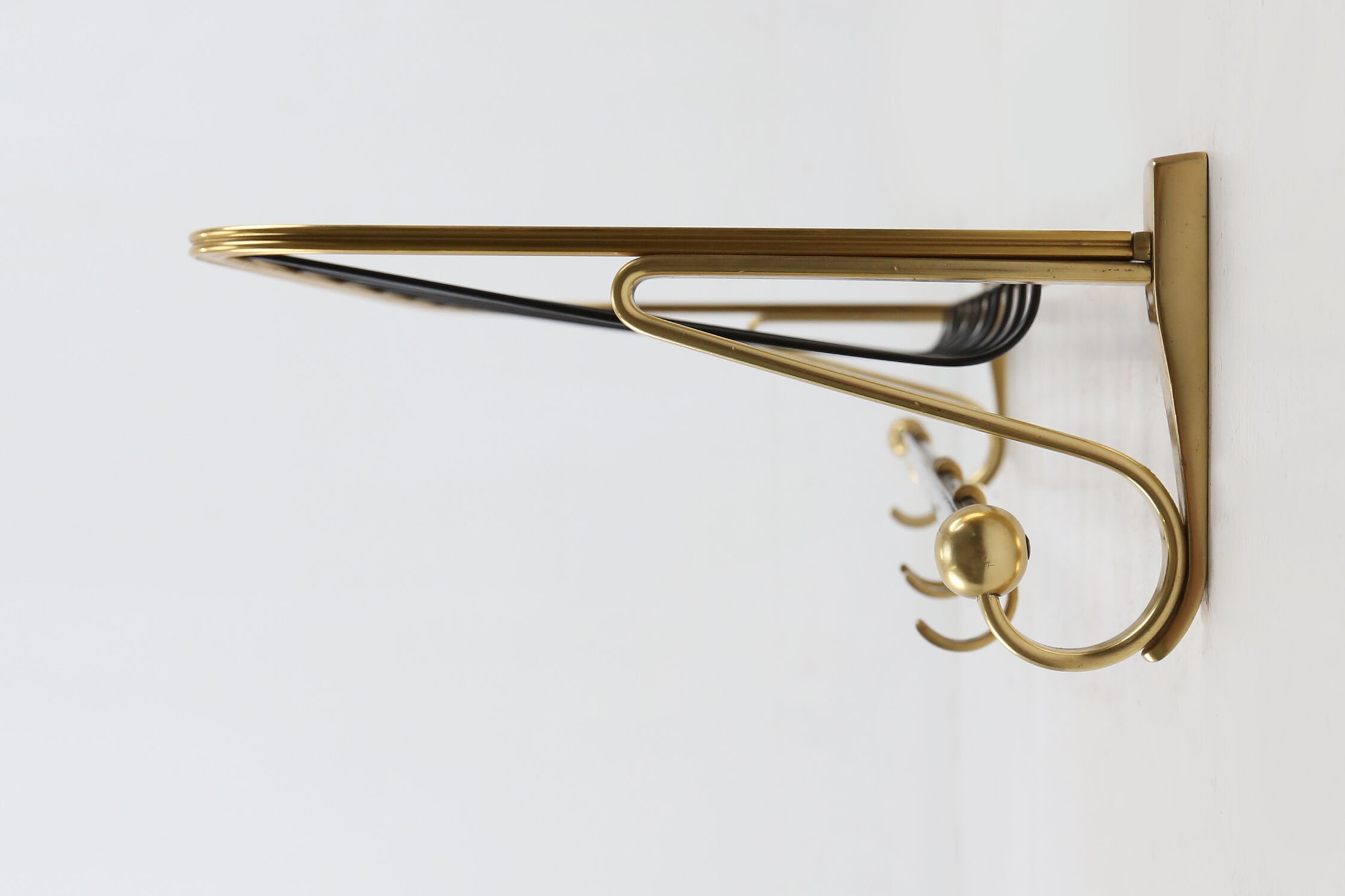 Gold color coat rack, 1960's