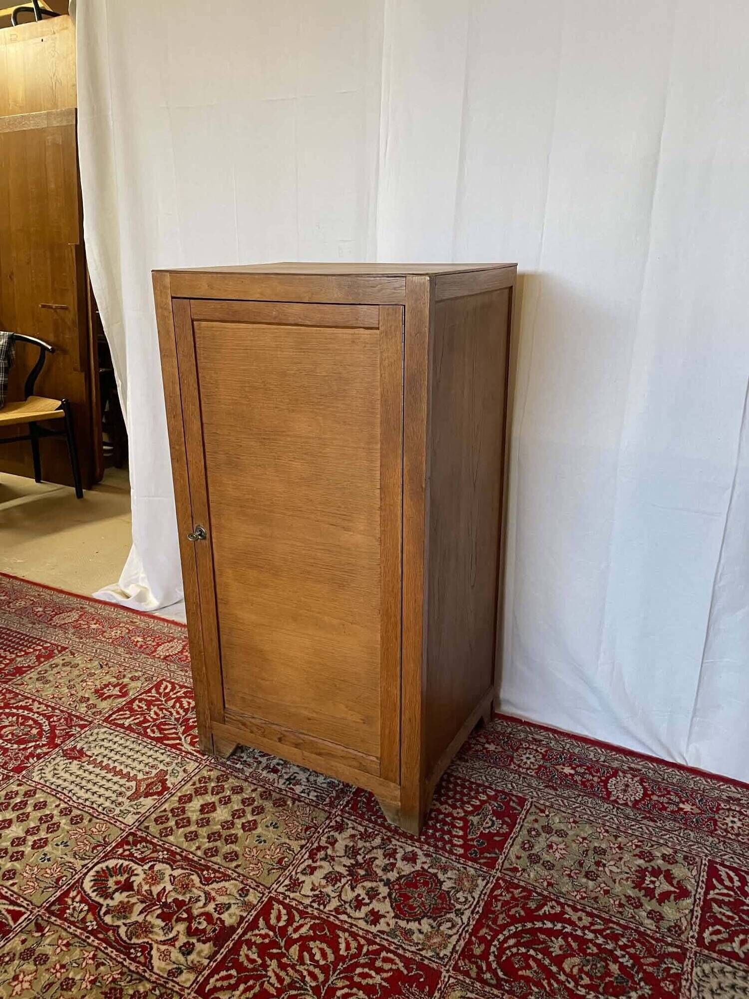 Old oak school furniture – Vintage storage unit