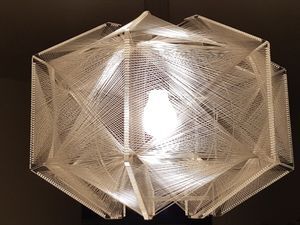 Suspension Sompex en perspex fabriquée par Paul Secon