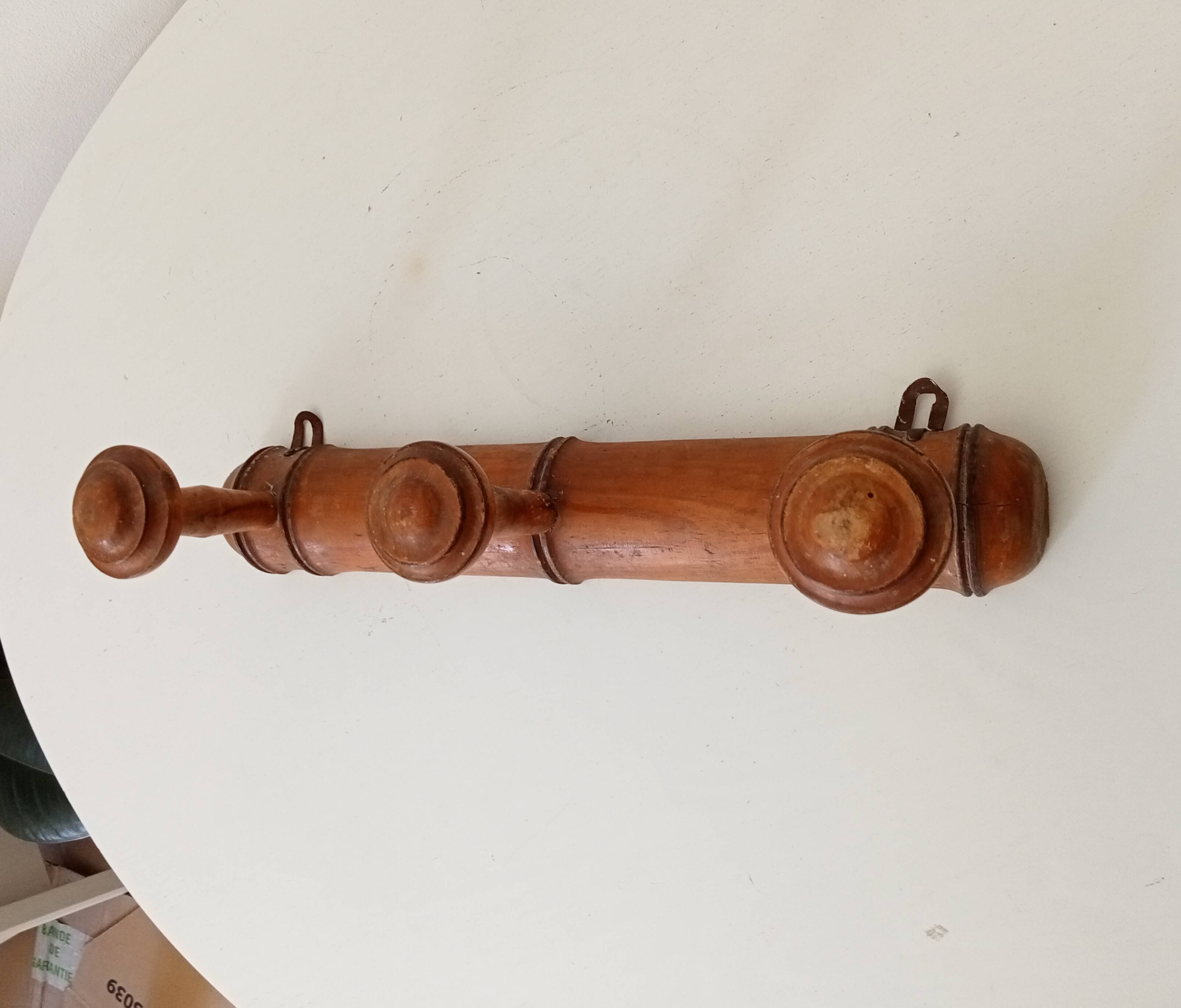 Vintage popular art coat rack from the 1950s