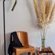 Chaise design vintage en plastique moulé