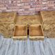 Rare Low Art Deco Blonde Burl TV Console Sideboard - 1930s Fully Restored