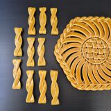Vallauris trivets, knife holders and bottle coasters