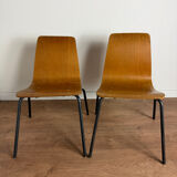 Pair of “Papyrus” chairs attributed to Pierre Guariche, France 1950