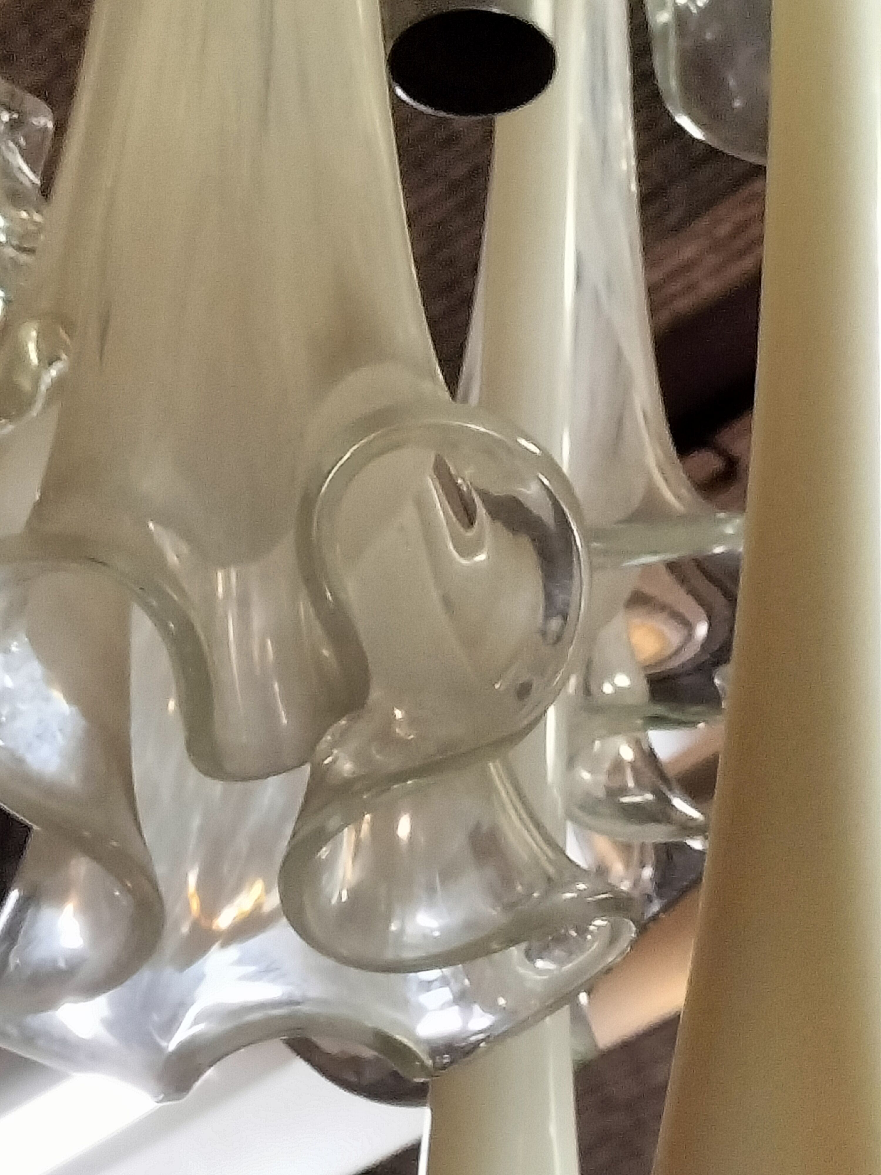 Large chandelier in murano blown glass made by mazega