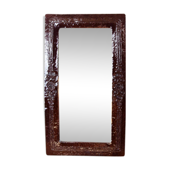 1960s ceramic mirror - 80x45cm