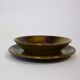 Vintage service plates and serving trays, 39 pieces, silk-screened.