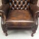 Flesh chesterfield wing Chair