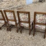 4 chaises louis XIII