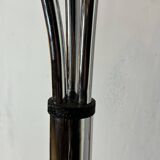Vintage 70'S Italian lily of the valley floor lamp in chromed metal