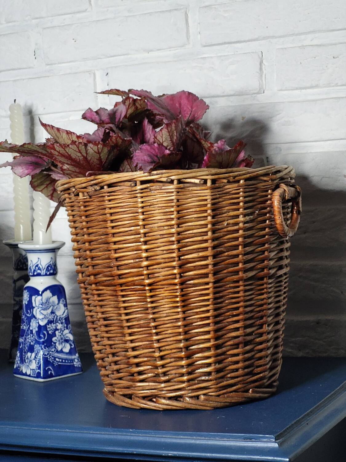 Vintage trash basket