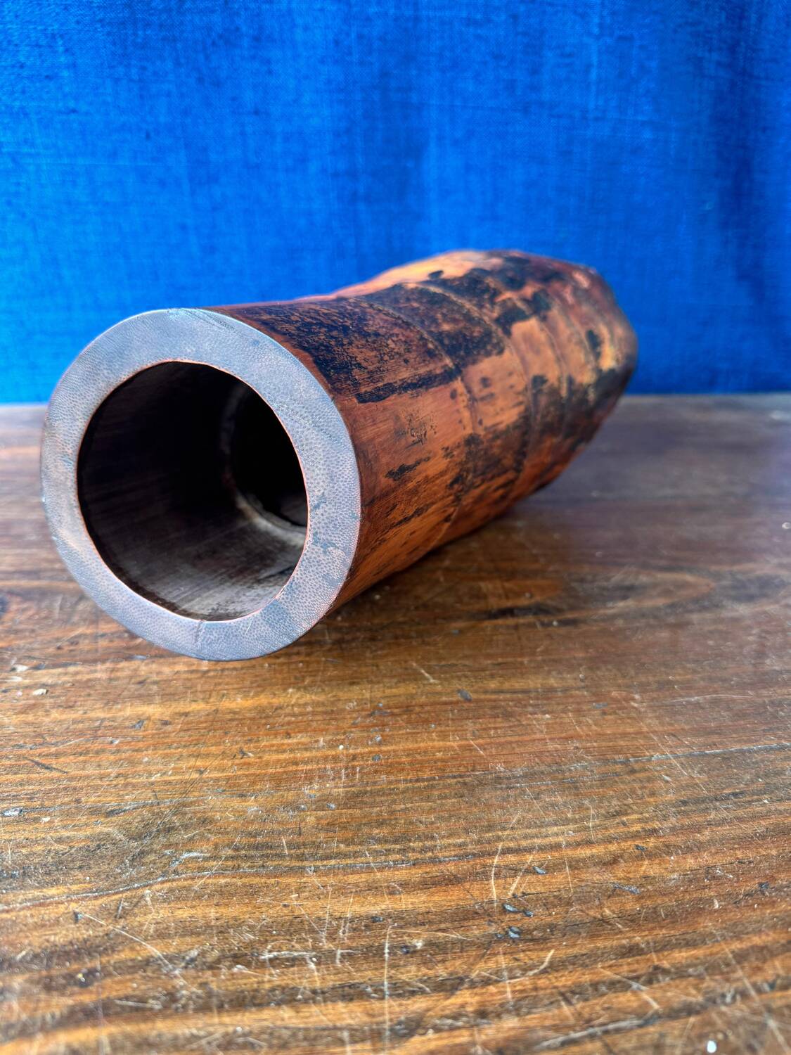 Pot à pinceaux en bambou sculpté. Chine, dynastie Qing, XIXe siècle