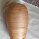 Soliflore ovoid vase in beige ceramic / vintage 70s