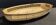 Bread basket in enameled sheet metal with brown dots, first half of the 20th century