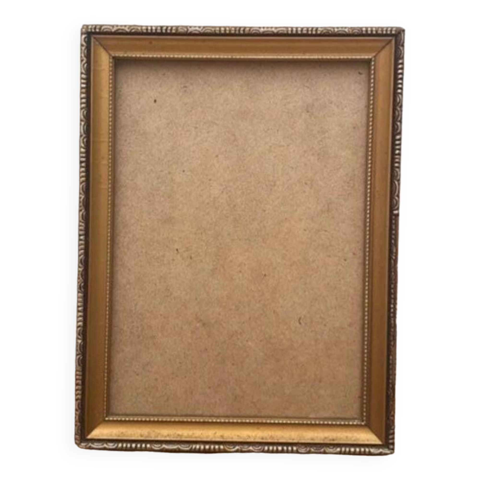 Old golden photo frame