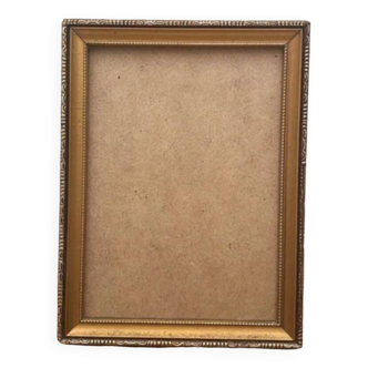 Old golden photo frame