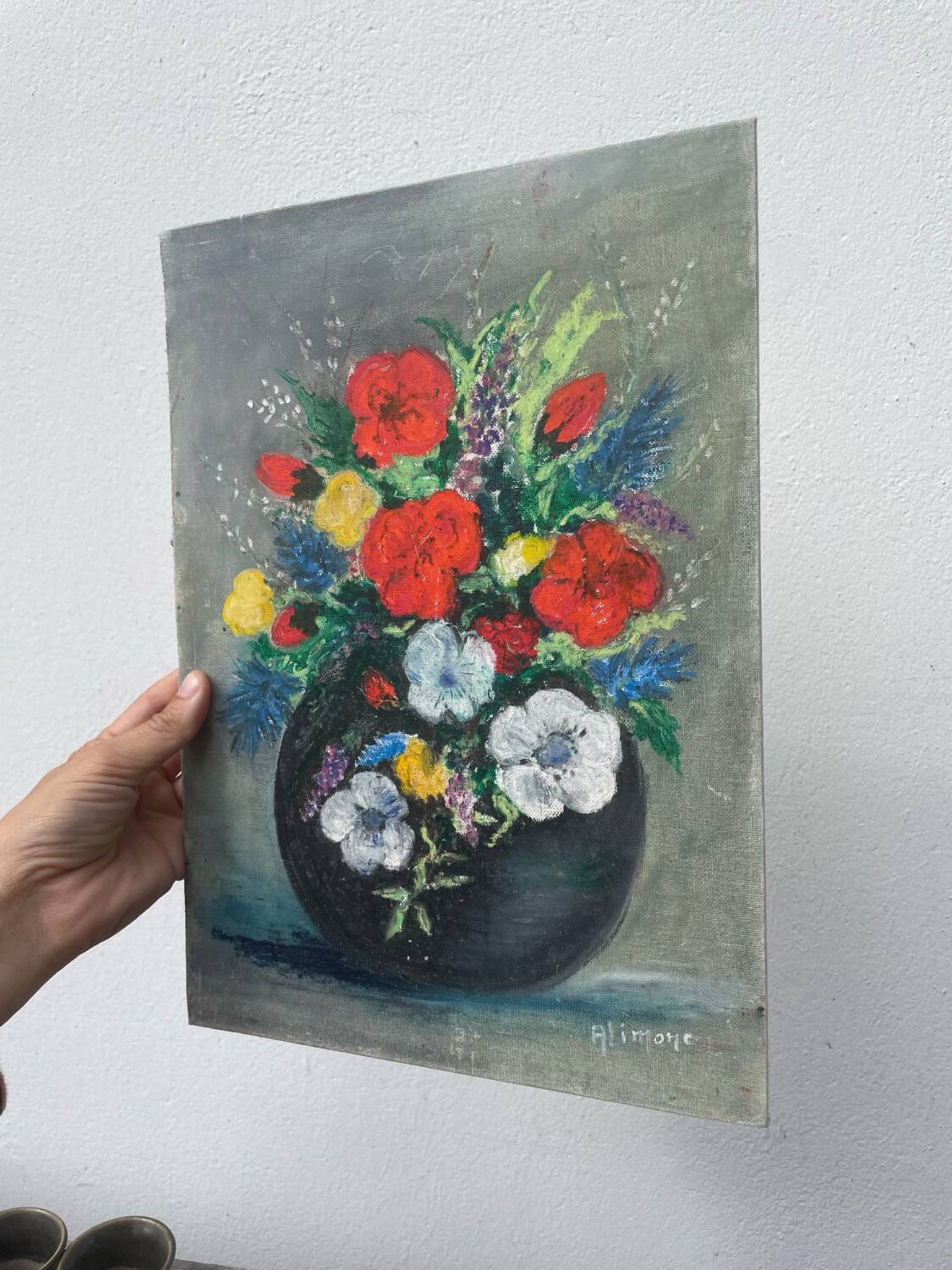 Flower bouquet painting