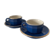 2 tasses à café et soucoupes