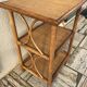Vintage wicker and rattan shelf