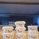 7 porcelain egg cups