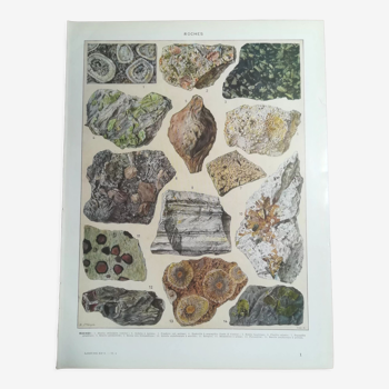 Lithograph on rocks from 1928