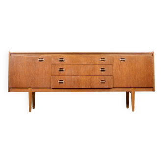 Midcentury teak and brass sideboard by Wrighton