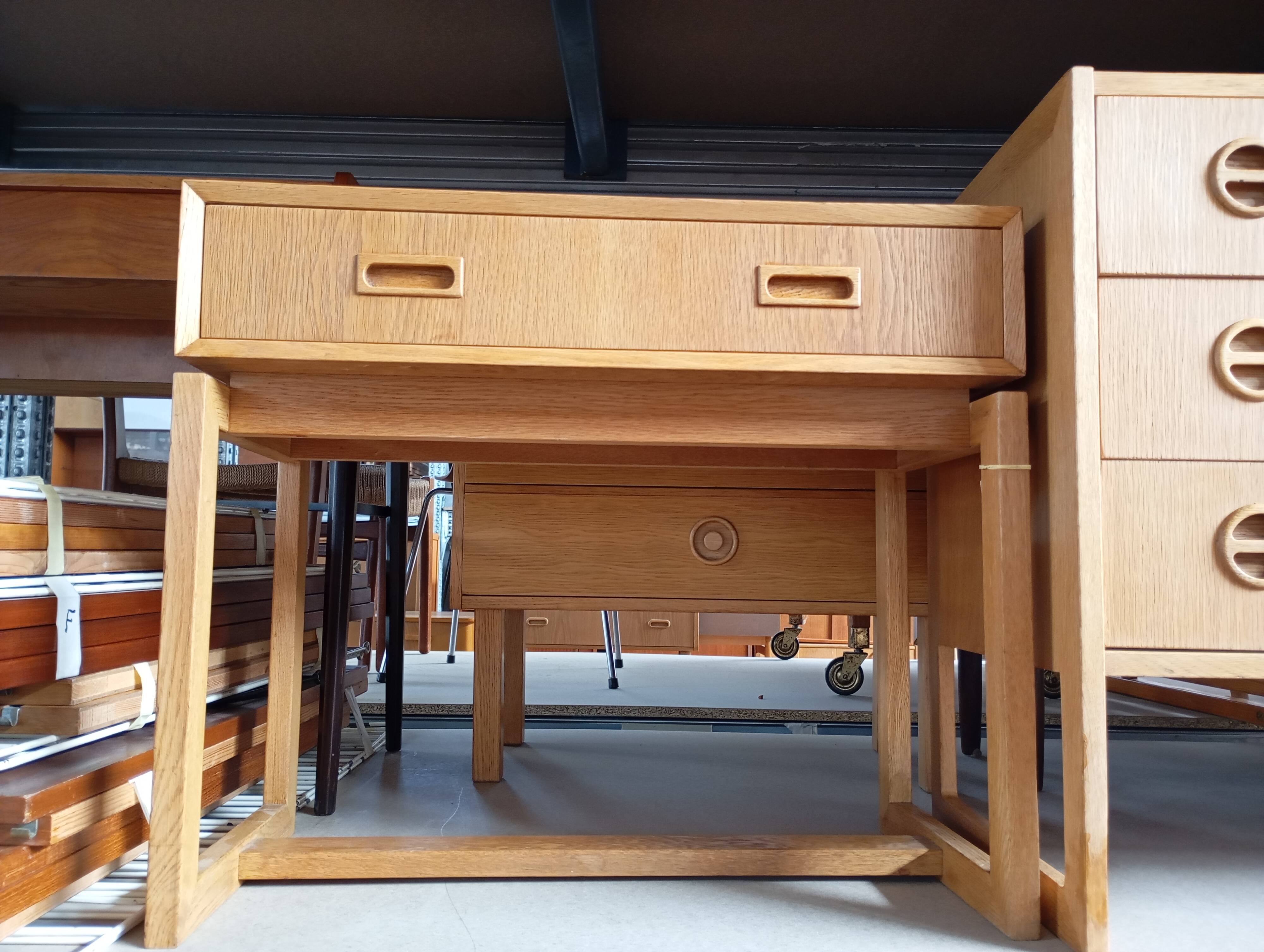 1960s Scandinavian oak entrance furniture