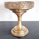Coupe sur pied métal doré début XXème