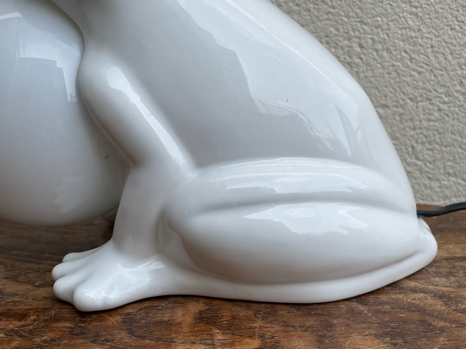 Vintage 80's frog lamp