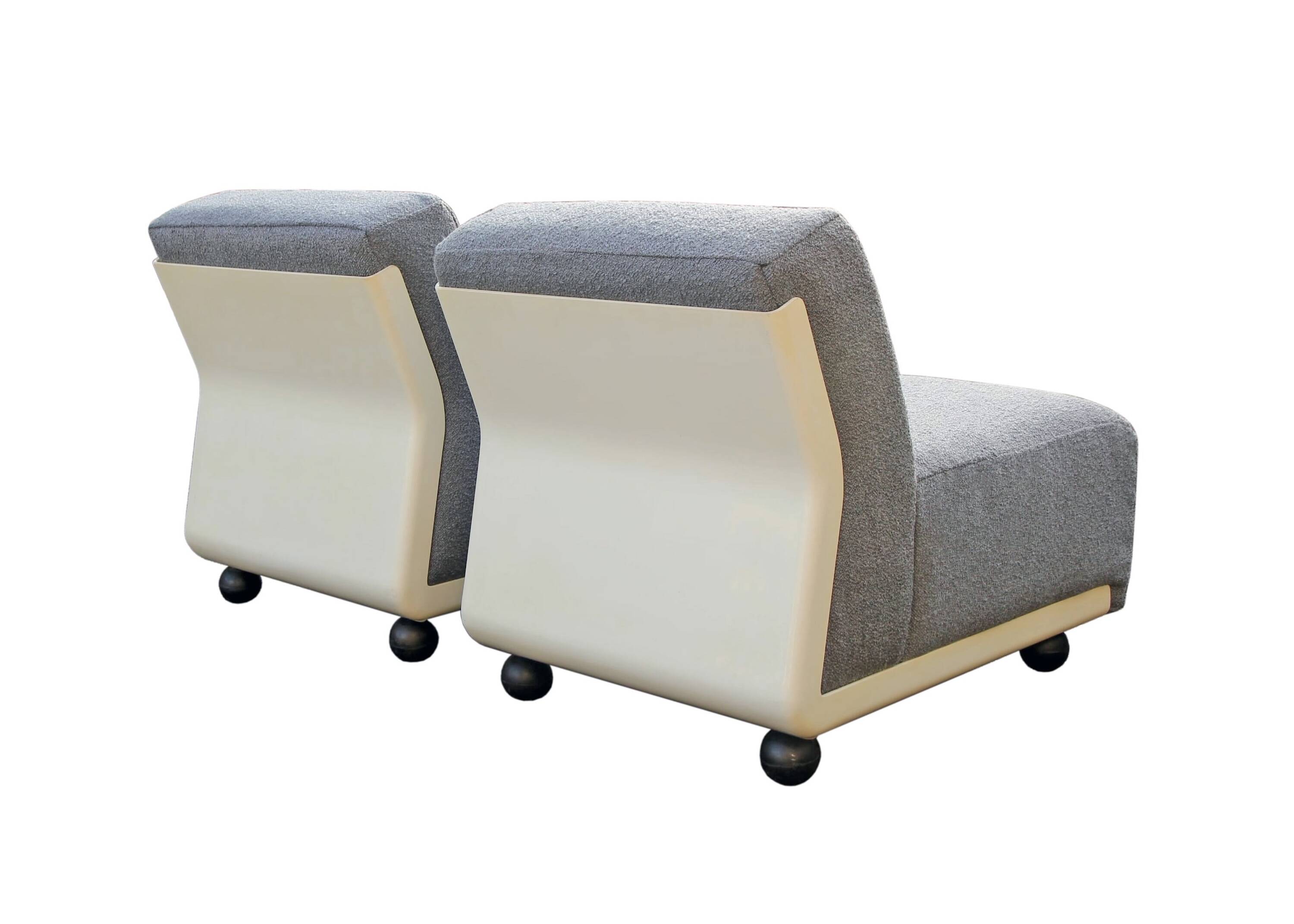 Pair of Amanta armchairs, Mario Bellini, B&B Italia, 1973 - New fabric