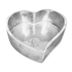 Vide poche en forme de coeur en verre