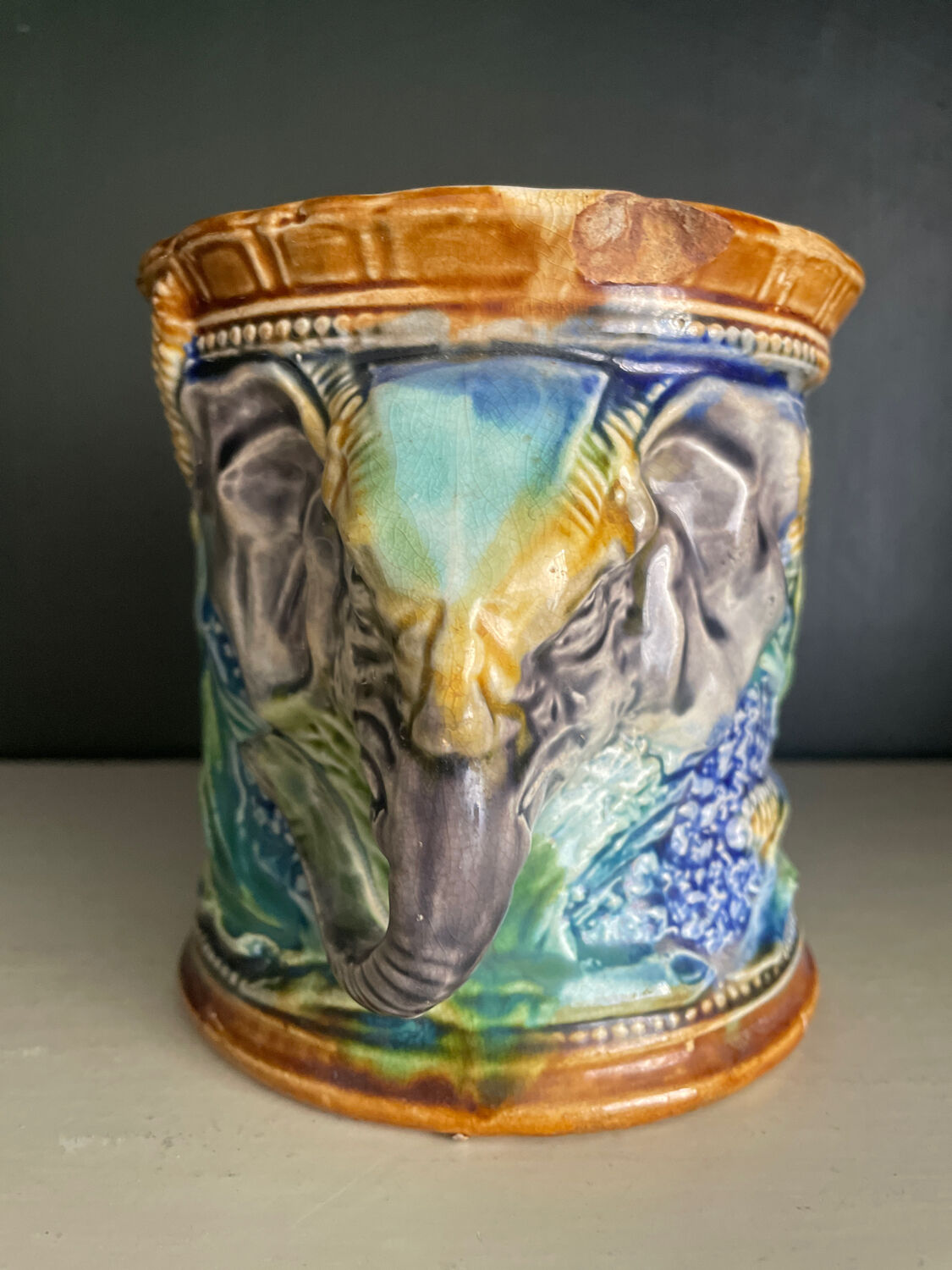 Pot in slip nineteenth century