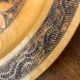 Vintage wooden wall plates, set of 4