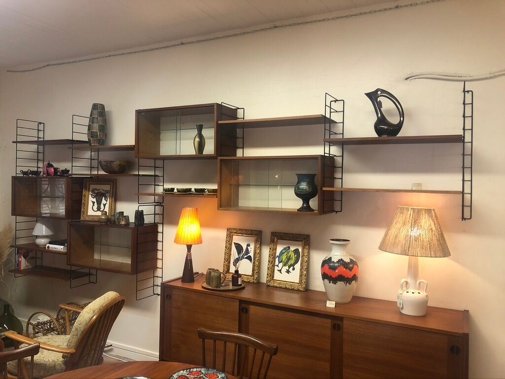 Modular bookcase vintage String 1960