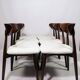 Dining chairs set of 6 Scandinavian design pearl buckle