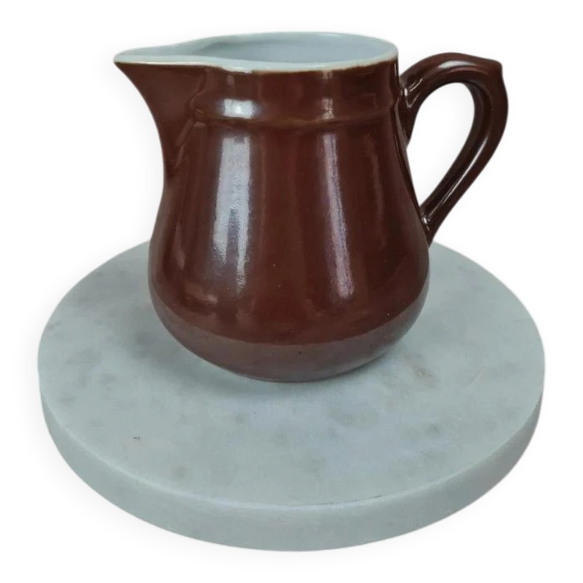 Vintage Apilco brown porcelain jug