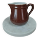 Vintage Apilco brown porcelain jug
