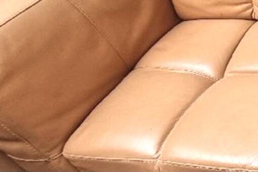 Rochebobois leather sofa