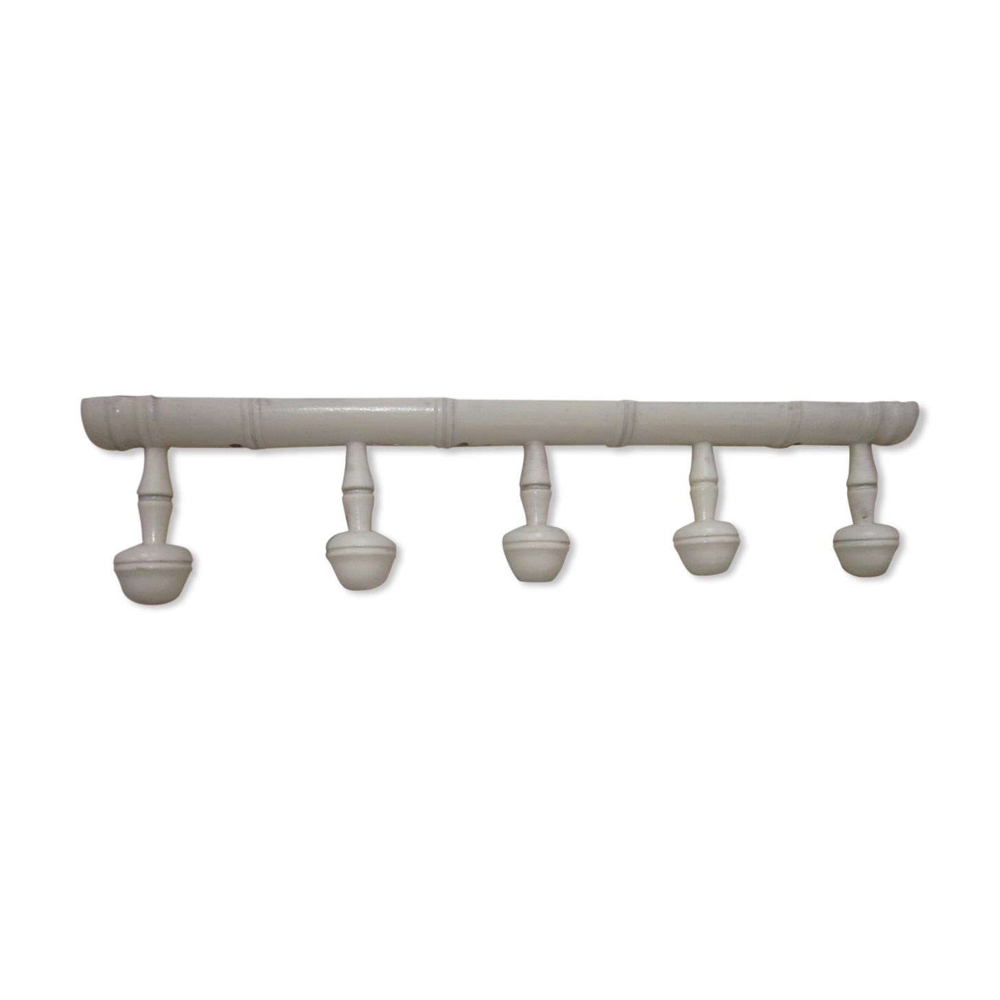 Porte manteau en bois tourné
