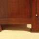 Antique solid walnut chest of drawers with scrolls