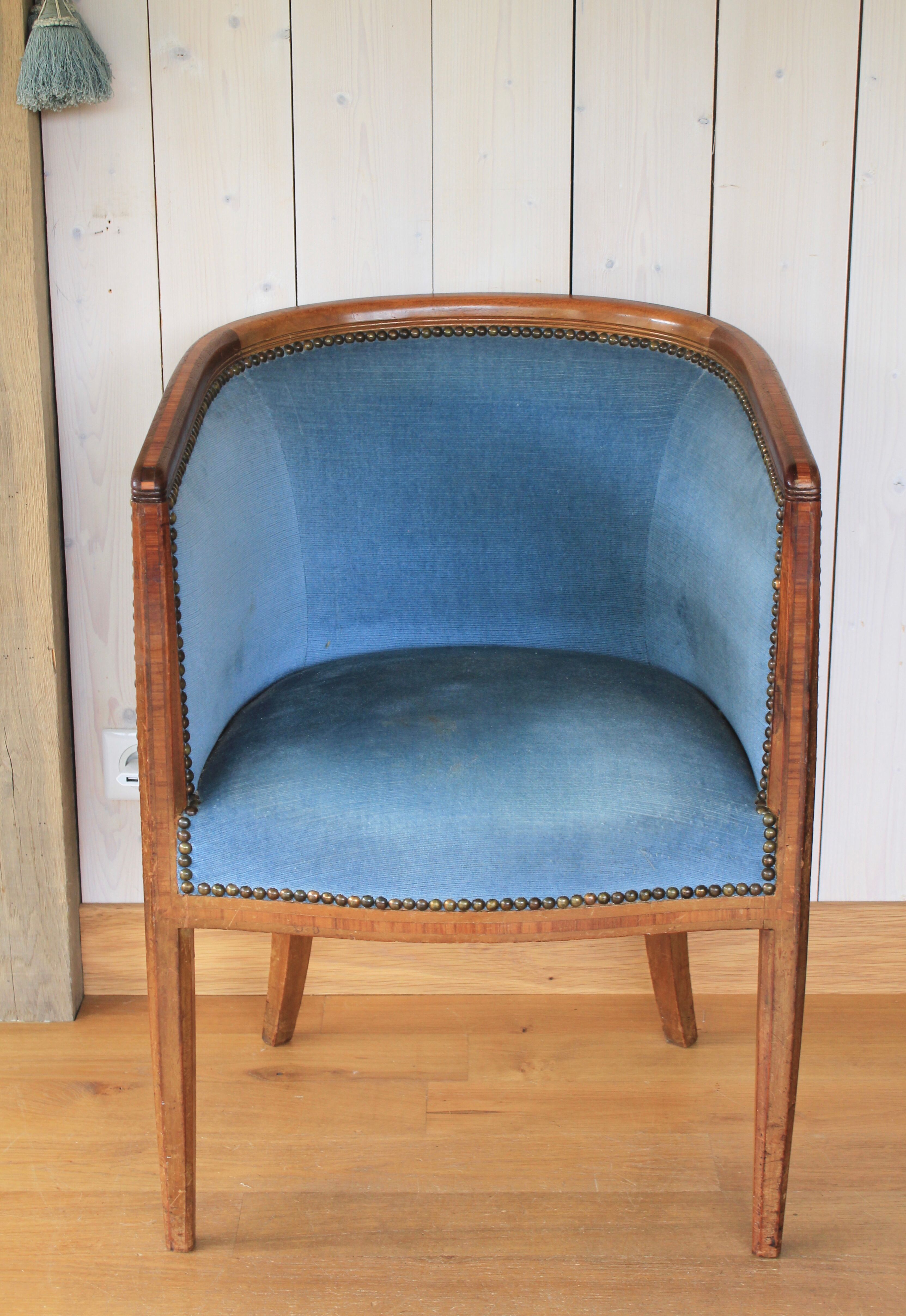 Fauteuil tonneau art déco