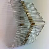 Rare glass wall lamp by Kamenicky Senov, 1960s