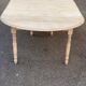 Renovated round extendable dining table with flaps, 6 extensions, 300cm.