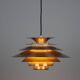 Danish vintage pendant lamp Verona by Kurt Wiborg, Jeka, 1980s