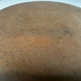 Large round stoneware dish signed Vallauris origin Diameter 30 cm