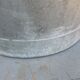 Vintage zinc galvanized steel bucket
