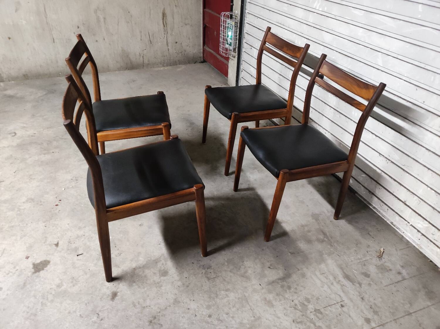 Vintage Scandinavian chairs Gessef teak 1960