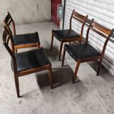 Vintage Scandinavian chairs Gessef teak 1960
