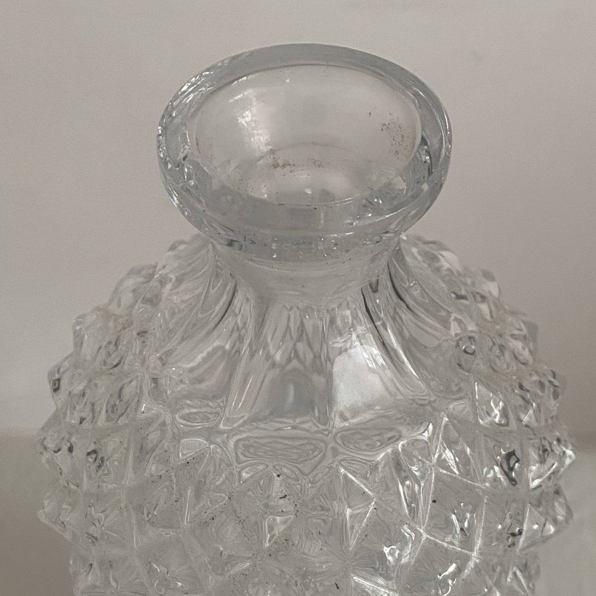 Carafe à décanter en cristal vintage 1970's