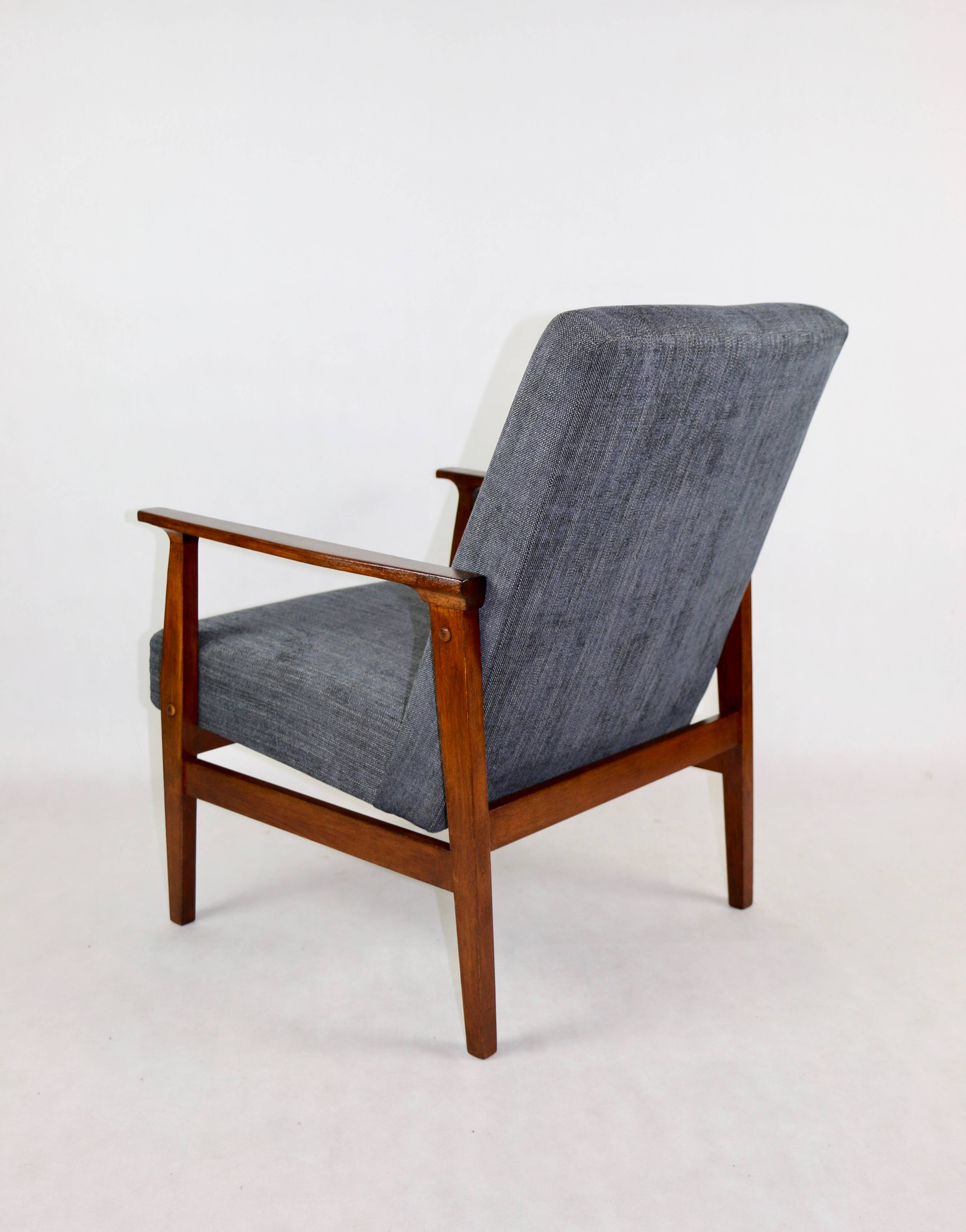 Vintage Black Club Armchair, 1970s